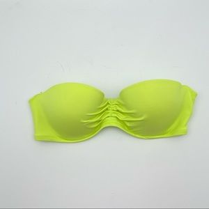 Victoria's Secret Lime Green Strapless Bikini Top